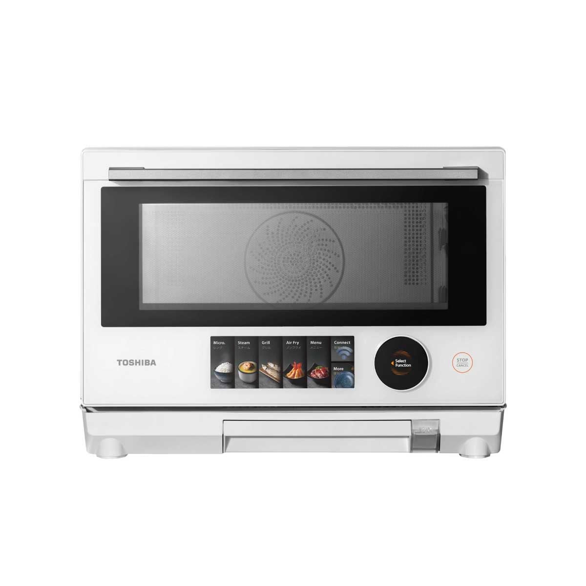 TOSHIBA ไมโครเวฟ25ลิตร INVเวฟ-อบ-ย่าง-นึ่ง สีขาว รุ่นMX2- STR25SF(WH)