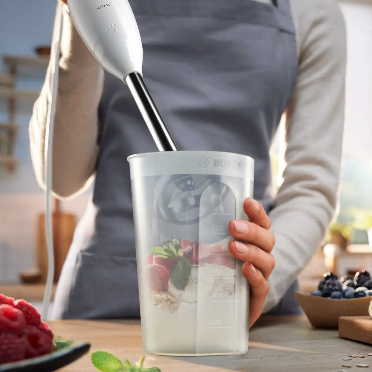 BOSCH   เครื่องบดสับมือถือ400W White รุ่นMSM24100
