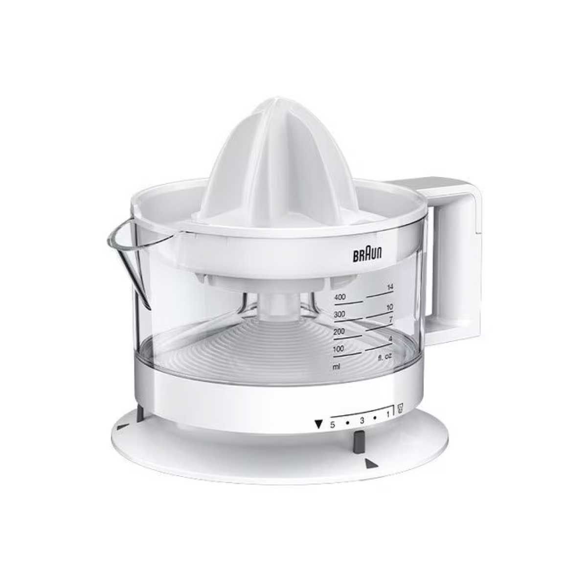 ฺBRAUN เครื่องคั้นน้ำผลไม้ 20W สีขาว รุ่นCJ3000WH