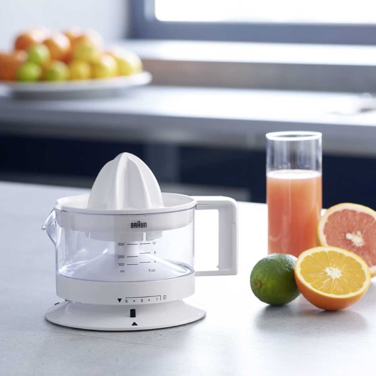 ฺBRAUN เครื่องคั้นน้ำผลไม้ 20W สีขาว รุ่นCJ3000WH