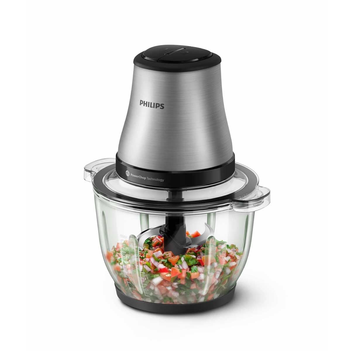 PHILIPS เครื่องบดสับ 500W โถแก้ว รุ่น HR1503/00