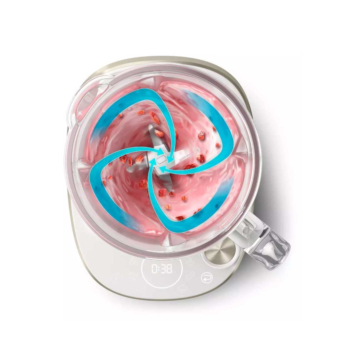 PHILIPS High Speed 7000 Series  เครื่องปั่นความเร็วสูง รุ่น HR3760/01  เครื่องปั่นล้างเองได้