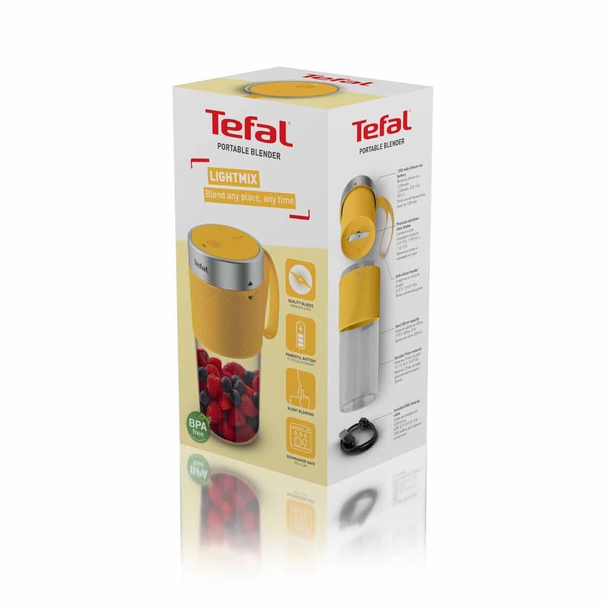 TEFAL เครื่องปั่นพกพา สีเหลือง รุ่น BL1C0230