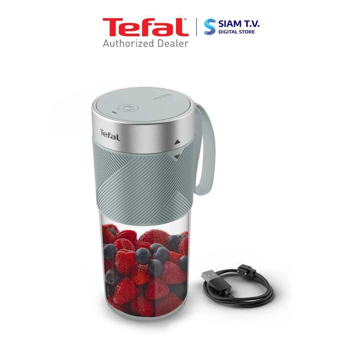 TEFAL เครื่องปั่นพกพา สีฟ้า รุ่น BL1C0430