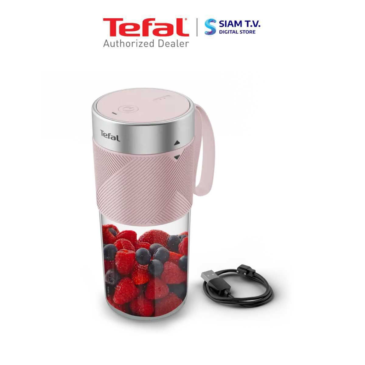 TEFAL  เครื่องปั่นพกพา สีชมพู รุ่นBL1C07F0