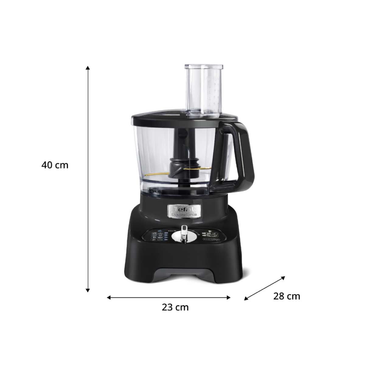 TEFAL เครื่องเตรียมอาหาร Double Force  1000 วัตต์  ความจุ 3 ลิตร สีดำ รุ่น DO821