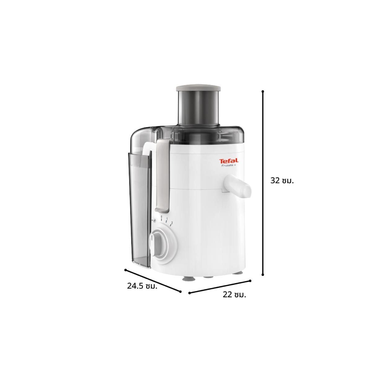 TEFAL FRUTELIA+ เครื่องสกัดน้ำผลไม้ รุ่น ZE-370 สีขาว