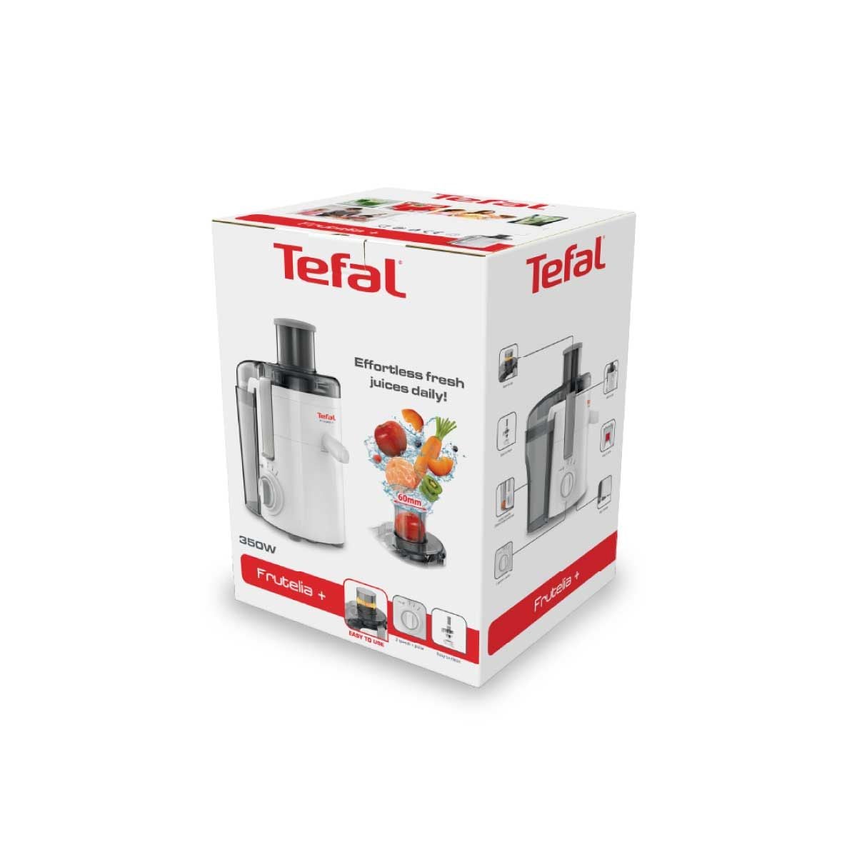 TEFAL FRUTELIA+ เครื่องสกัดน้ำผลไม้ รุ่น ZE-370 สีขาว