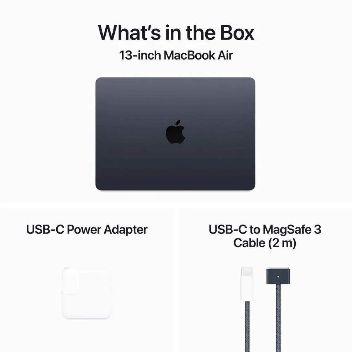 Apple MacBook Air (รุ่น 13 นิ้ว , ชิป M3) 256GB Midnight