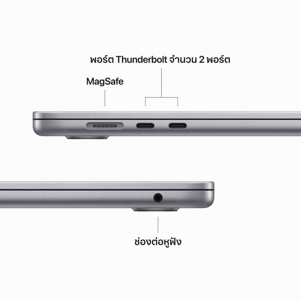 Apple  MacBook Air (รุ่น 15 นิ้ว, ชิป M2)  (256GB/Space Gray)