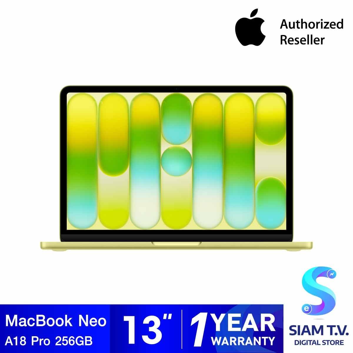 Apple MacBook Neo รุ่น 13 นิ้ว, ชิป A18 Pro 6 core CPU And 5 core GPU,8GB/256 GB SSD