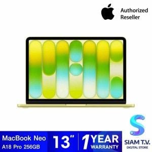 Apple MacBook Neo รุ่น 13 นิ้ว, ชิป A18 Pro 6 core CPU And 5 core GPU,8GB/256 GB SSD