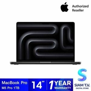 Apple MacBook Pro รุ่น 14 นิ้ว ชิป M5 Pro 15 core CPU and 16 core GPU,24GB/1TB SSD