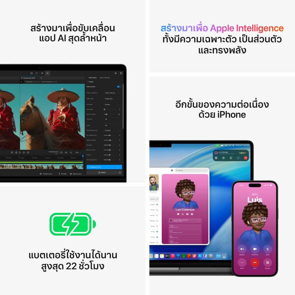 Apple MacBook Pro รุ่น 14 นิ้ว ชิป M5 Pro 15 core CPU and 16 core GPU,24GB/1TB SSD