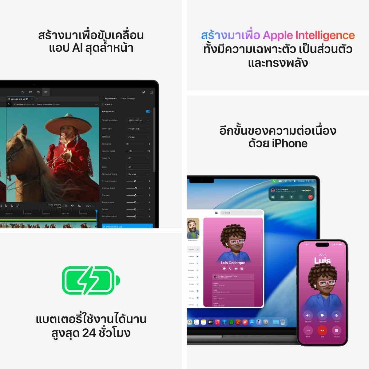 Apple MacBook Pro รุ่น 16 นิ้ว สีดำสเปซแบล็ค ชิป M5 Pro 18 core CPU and 20 core GPU,24GB/1TB SSD