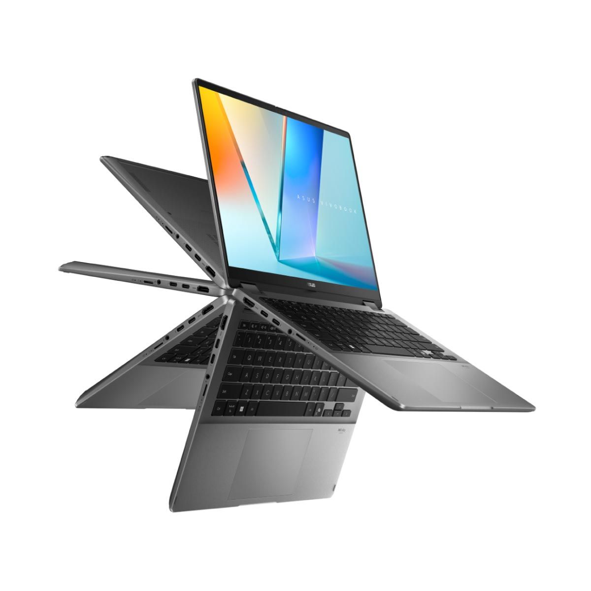 NOTEBOOK 2 IN 1 (โน้ตบุ๊คแบบฝาพับ 360 องศา) ASUS VIVOBOOK 14 FLIP - TP3407SA-QL528WA (MATTE GRAY)