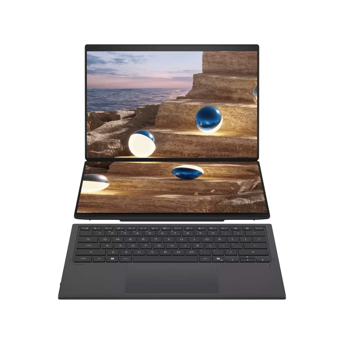 NOTEBOOK (โน้ตบุ๊ค) ASUS ZENBOOK DUO UX8407AA-SN749WA (MOHER GRAY)