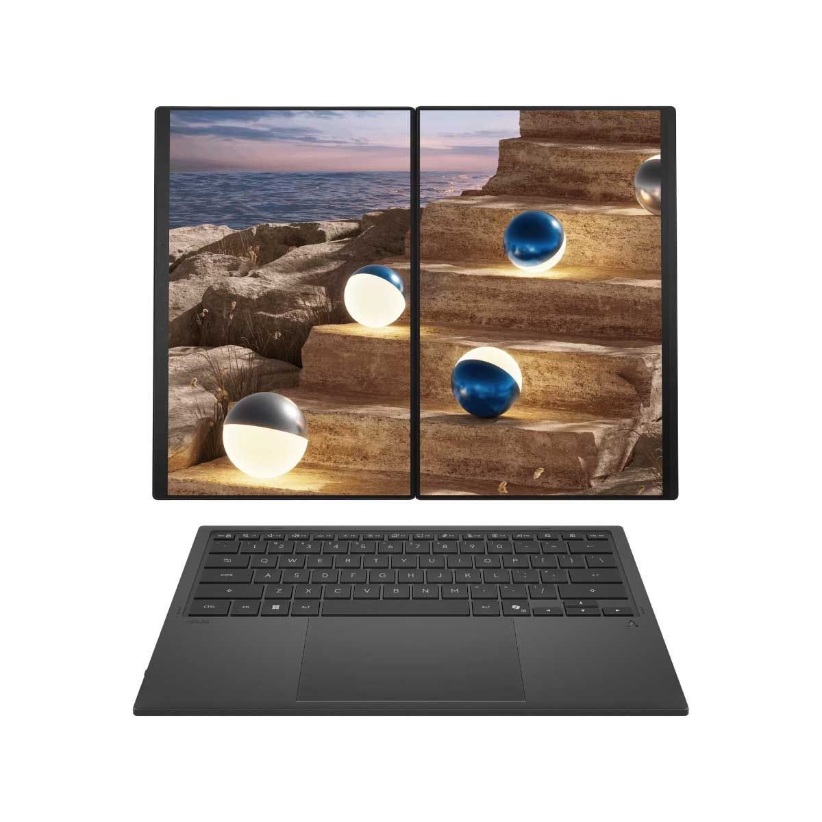 NOTEBOOK (โน้ตบุ๊ค) ASUS ZENBOOK DUO UX8407AA-SN749WA (MOHER GRAY)