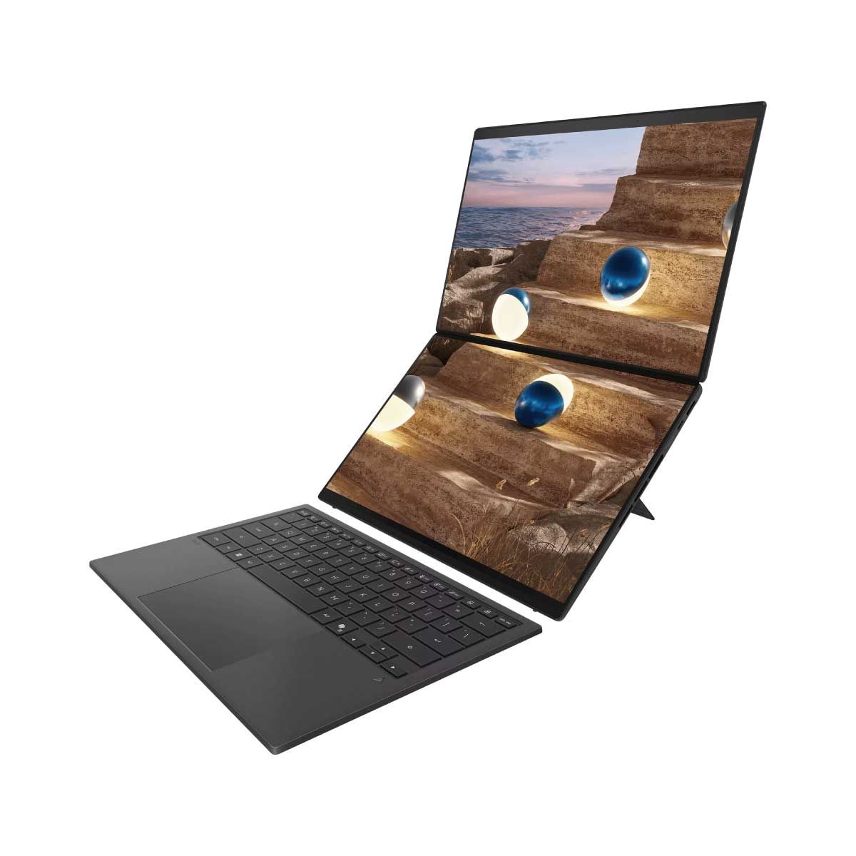 NOTEBOOK (โน้ตบุ๊ค) ASUS ZENBOOK DUO UX8407AA-SN749WA (MOHER GRAY)