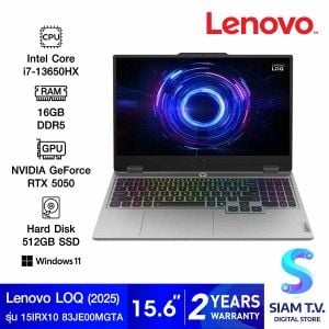 NOTEBOOK (โน้ตบุ๊ค) LENOVO LOQ 15IRX10 83JE00MGTA (LUNA GREY)