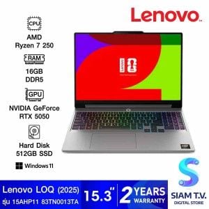 NOTEBOOK (โน้ตบุ๊ค) LENOVO LOQ 15AHP11 83TN0013TA (LUNA GREY)