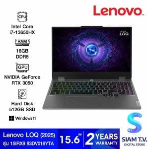 NOTEBOOK (โน้ตบุ๊ค) LENOVO LOQ 15IRX9 83DV019YTA (LUNA GREY)