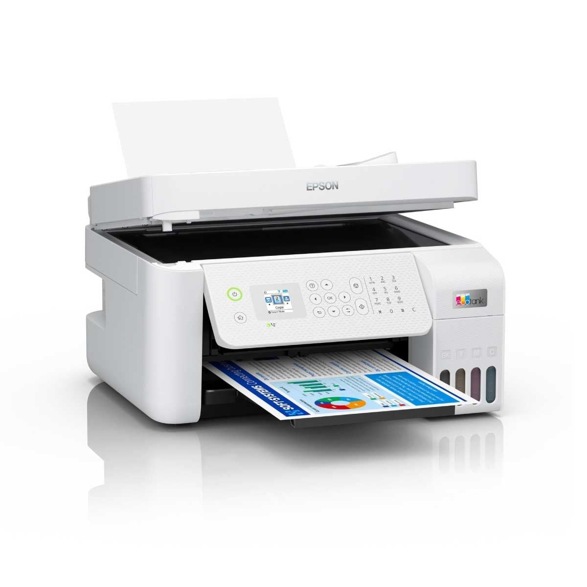PRINTER (เครื่องพิมพ์ไร้สาย) EPSON ECOTANK L5296 A4 WIFI ALL-IN-ONE