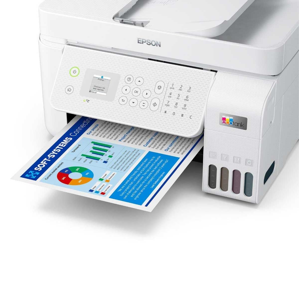 PRINTER (เครื่องพิมพ์ไร้สาย) EPSON ECOTANK L5296 A4 WIFI ALL-IN-ONE