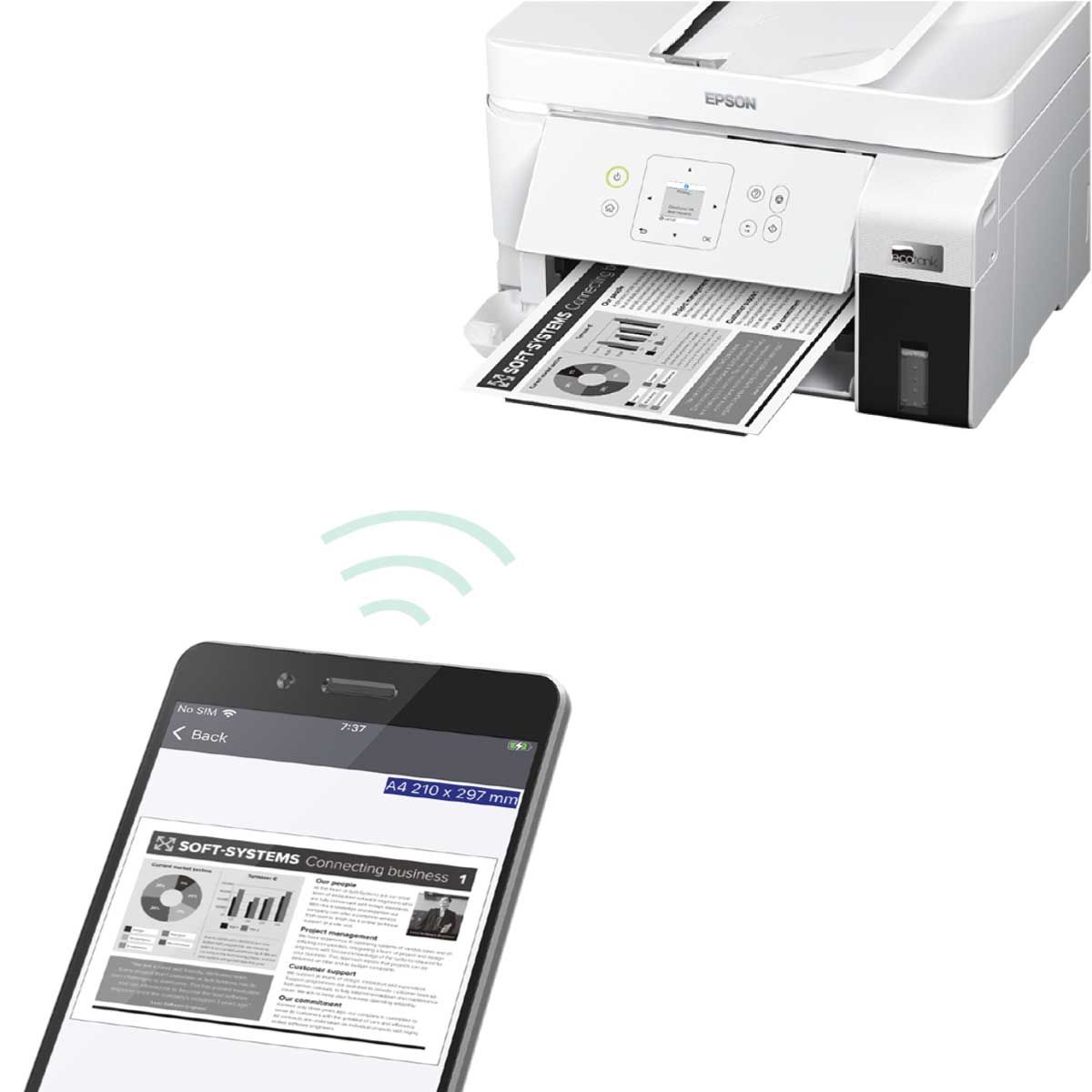 PRINTER (เครื่องพิมพ์) EPSON ECOTANK M2050 INK TANK PRINTER