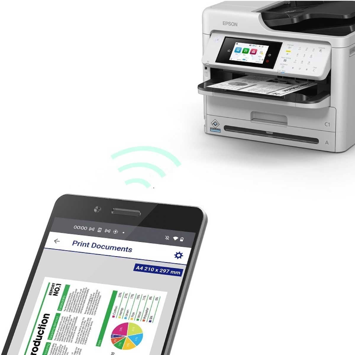 PRINTER (เครื่องพิมพ์) EPSON WORKFORCE PRO WF-M5899 MONOCHROME MULTIFUNCTION