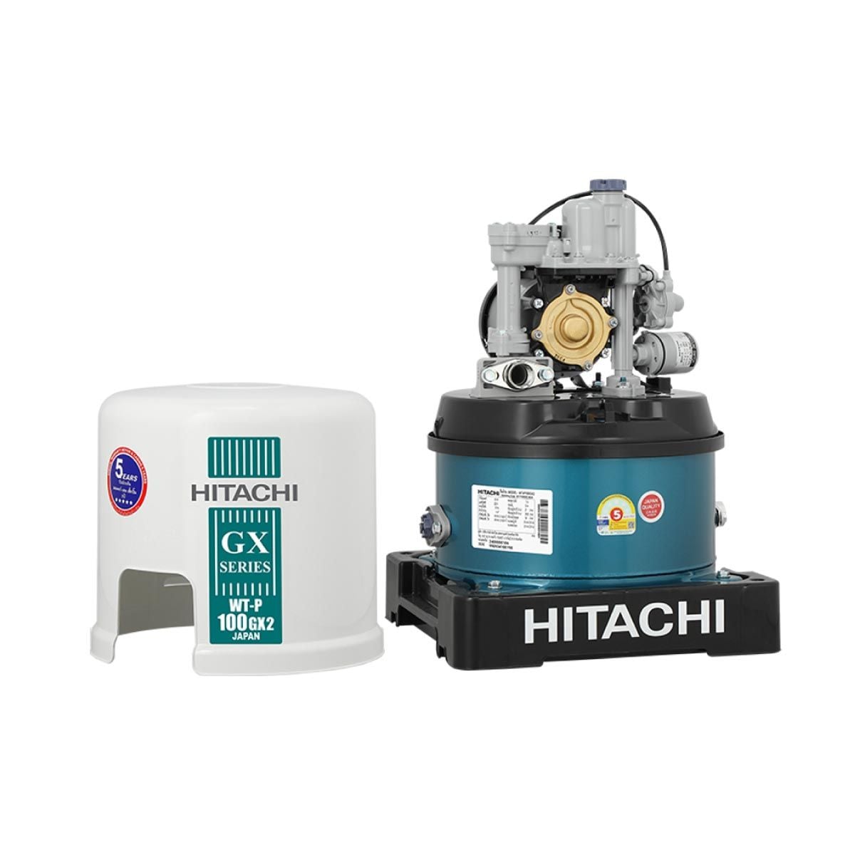 HITACHI  ปั๊มน้ำแรงดันอัตโนมัติ 100W รุ่น WT-P100GX2
