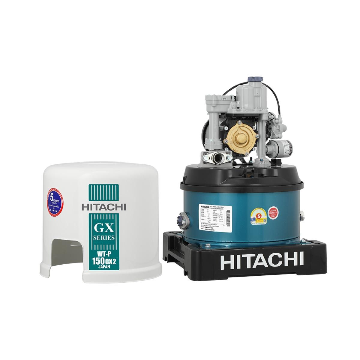 HITACHI   ปั๊มน้ำแรงดันอัตโนมัติ 150W รุ่น WT-P150GX2
