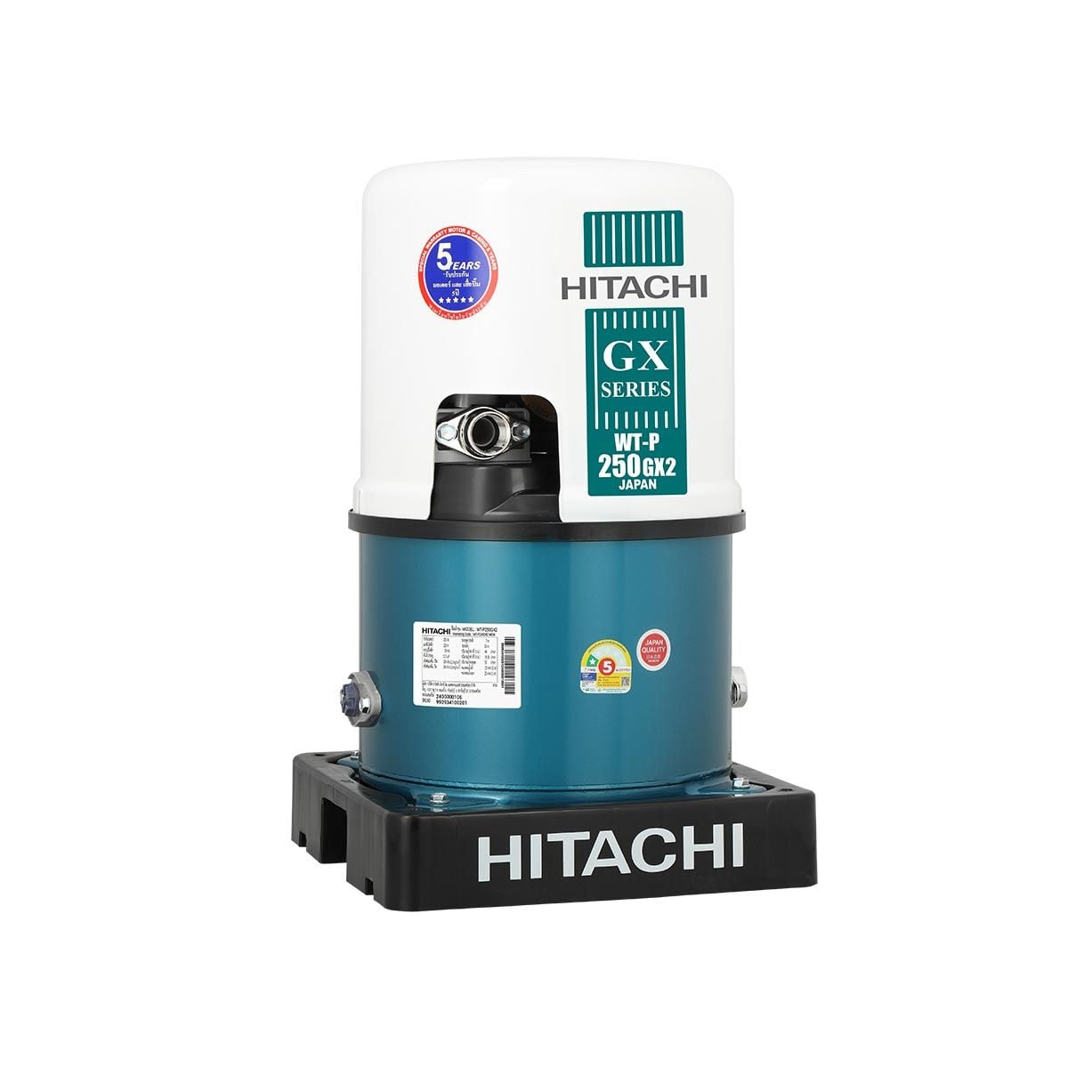 HITACHI  ปั๊มน้ำแรงดันอัตโนมัติ 250W รุ่น WT-P250GX2