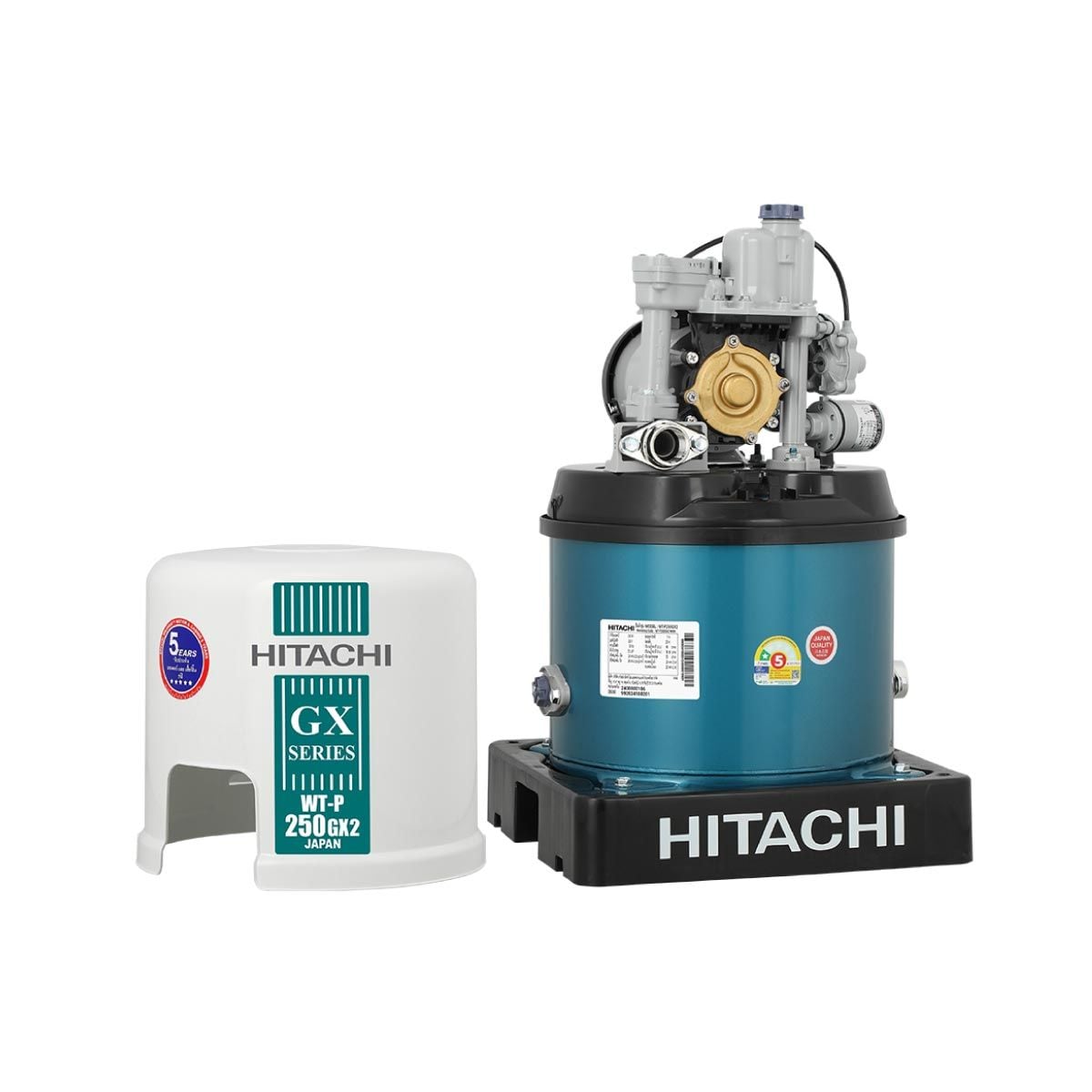 HITACHI  ปั๊มน้ำแรงดันอัตโนมัติ 250W รุ่น WT-P250GX2