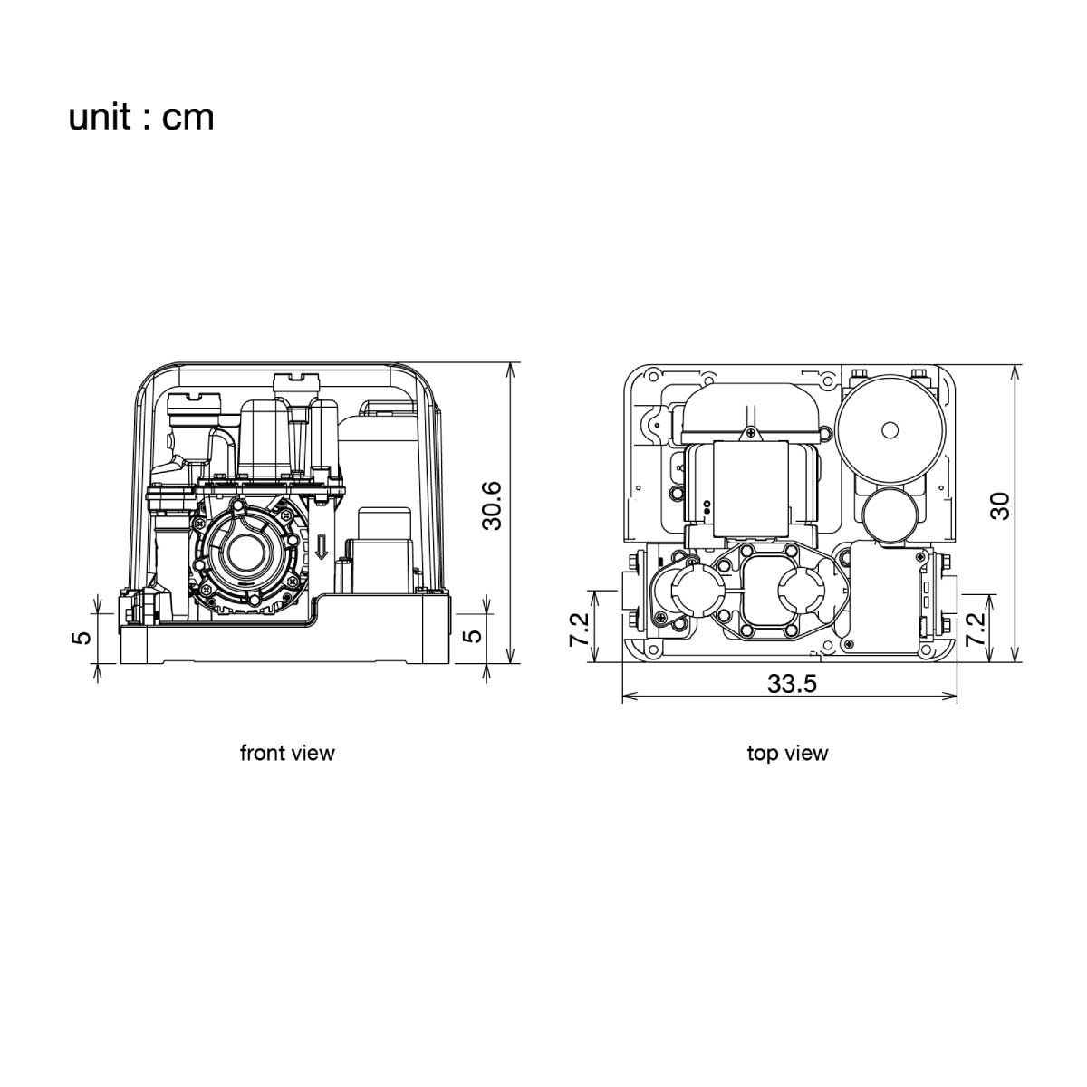 MITSUBISHI ELECTRIC  ปั้มน้ำอัตโนมัติแรงดันคงที่ 300วัตต์ รุ่นEP-305R2