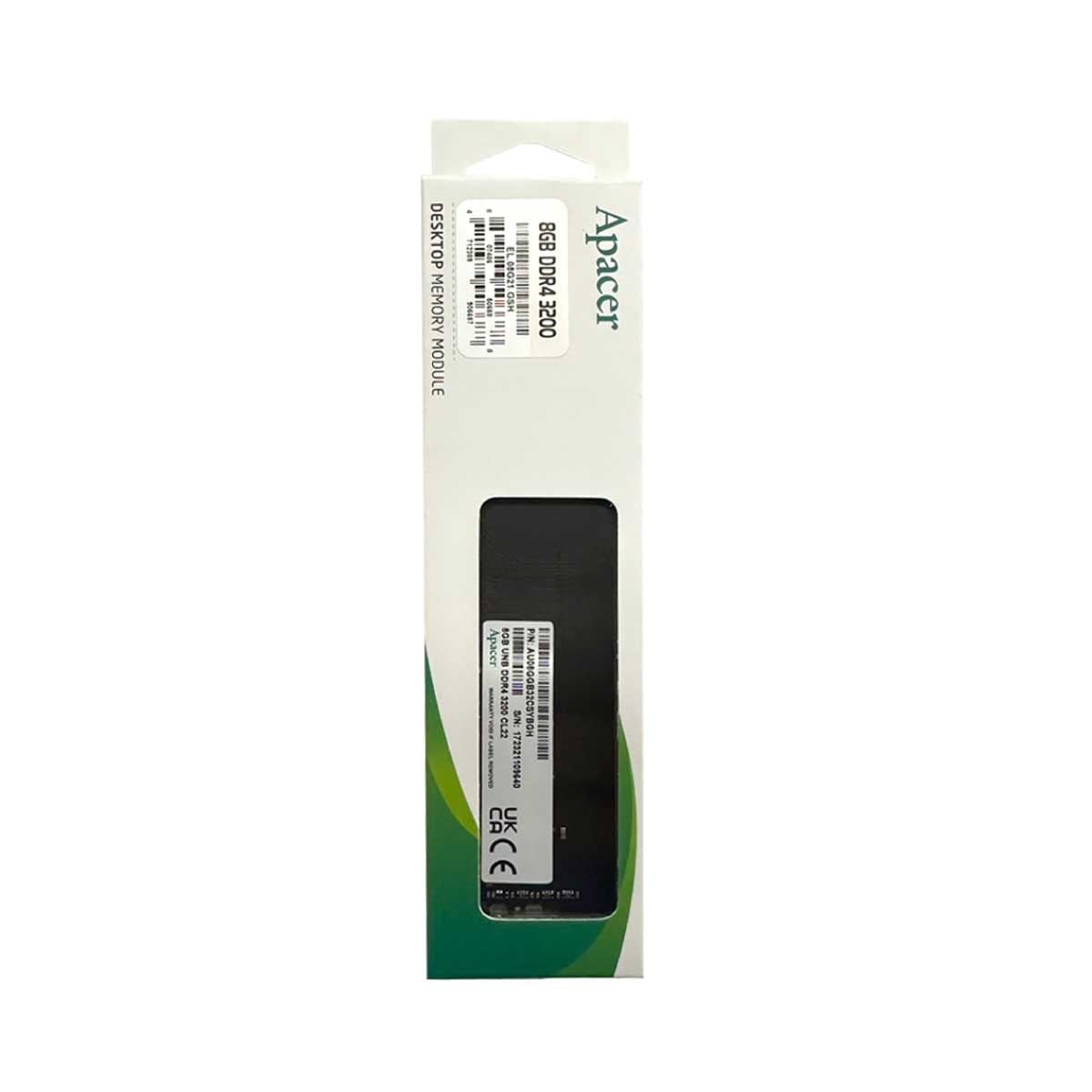 RAM (หน่วยความจำ) APACER 8GB DDR4 3200MHz (EL.08G21.GSH)