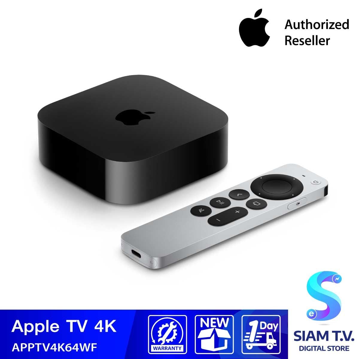 Apple TV 4K รุ่น Wi-Fi พร้อมพื้นที่จัดเก็บข้อมูล 64GB