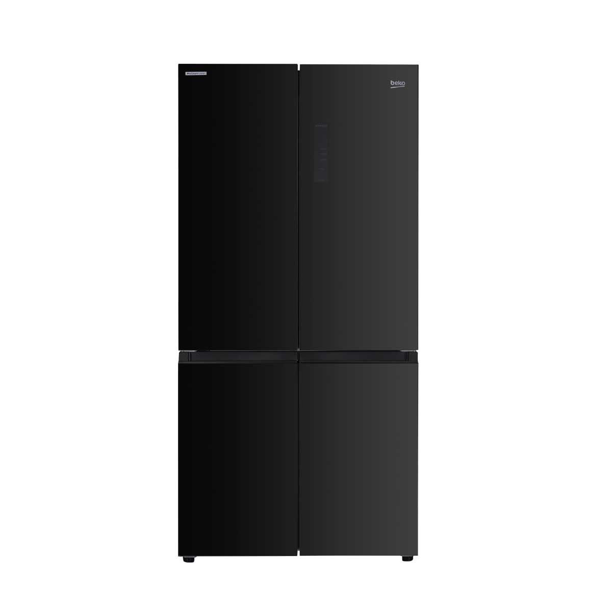 BEKO ตู้เย็น 4 ประตู 18.4Q สีเทาดำ รุ่นGNO52251HFSK