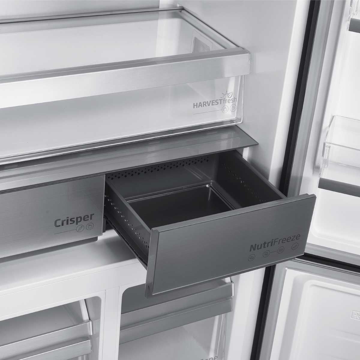 BEKO ตู้เย็น 4 ประตู 18.4Q INVERTER กระจกน้ำเงิน รุ่น GNO52251HFSGBLTH