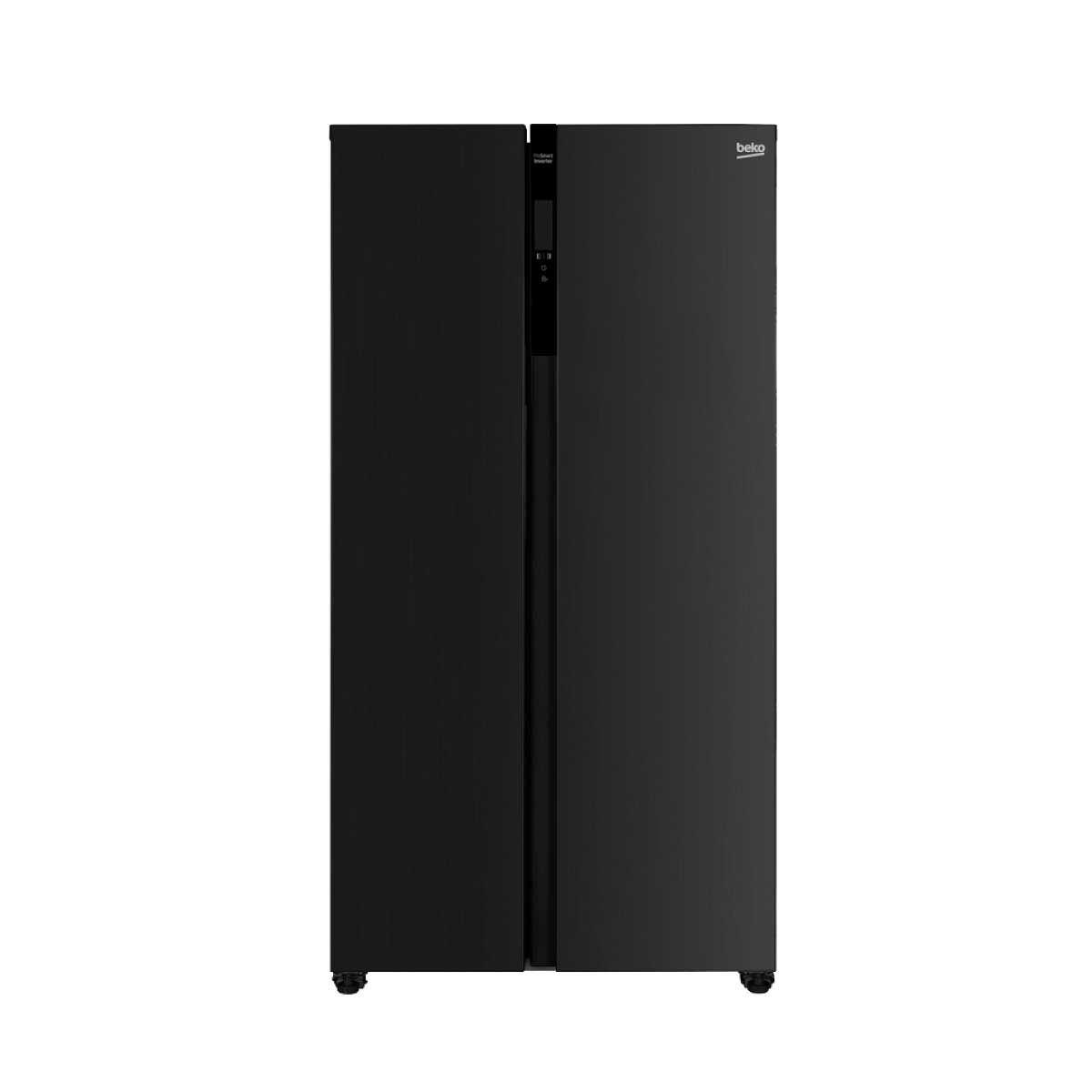 BEKO ตู้เย็น SIDE BY SIDE  18.4 คิว สีดำ   รุ่น GNO563E40HFKTH