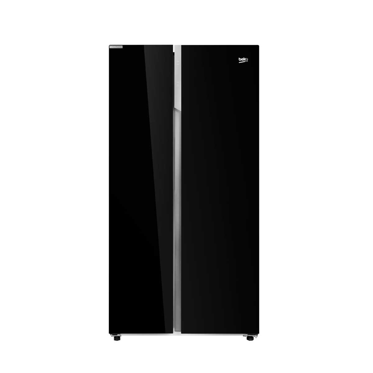 BEKO ตู้เย็น SIDE BY SIDE 22 Q สี Glass Black  รุ่น GNO62251GBTH