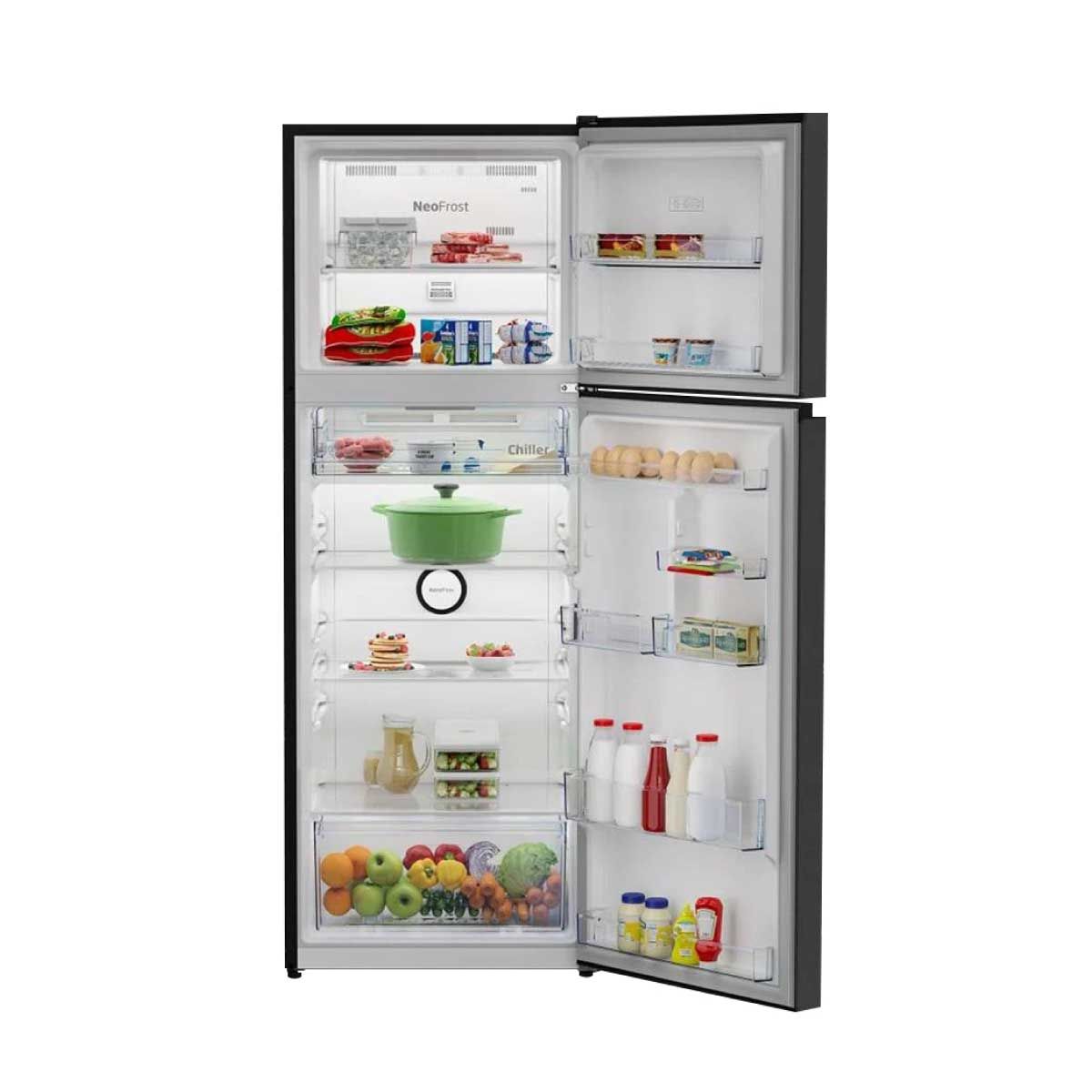 BEKO ตู้เย็น 2 ประตู 14.3Q สีเทาดำ รุ่น RDNT445I10K