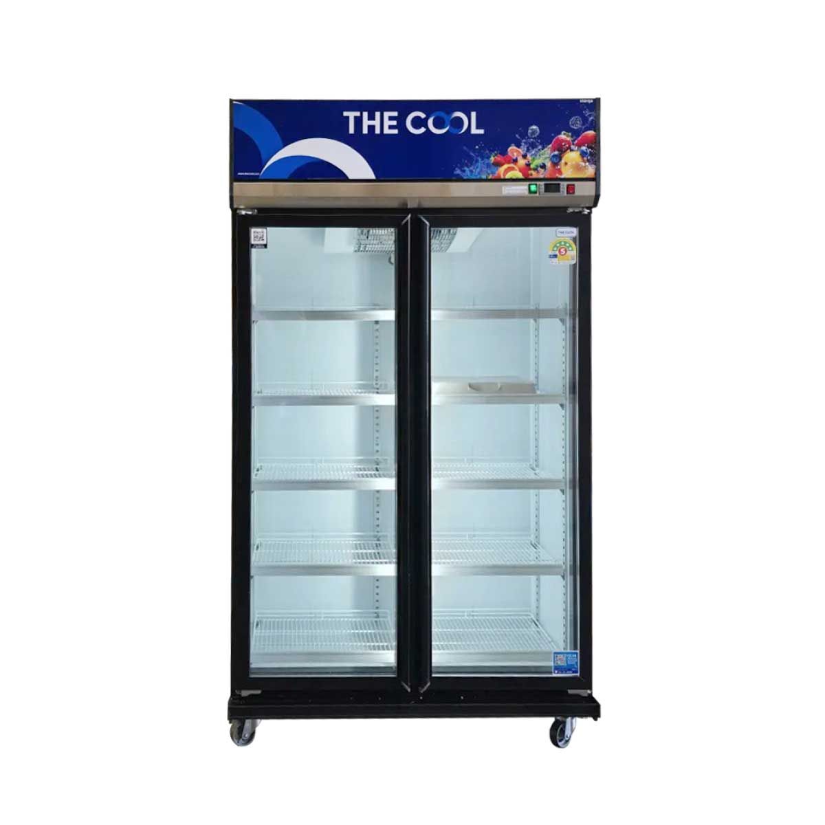 THE COOL ตู้แช่ 2ประตู 26.3Q สีดำ รุ่นALPHA 2P PREMIUM-SB
