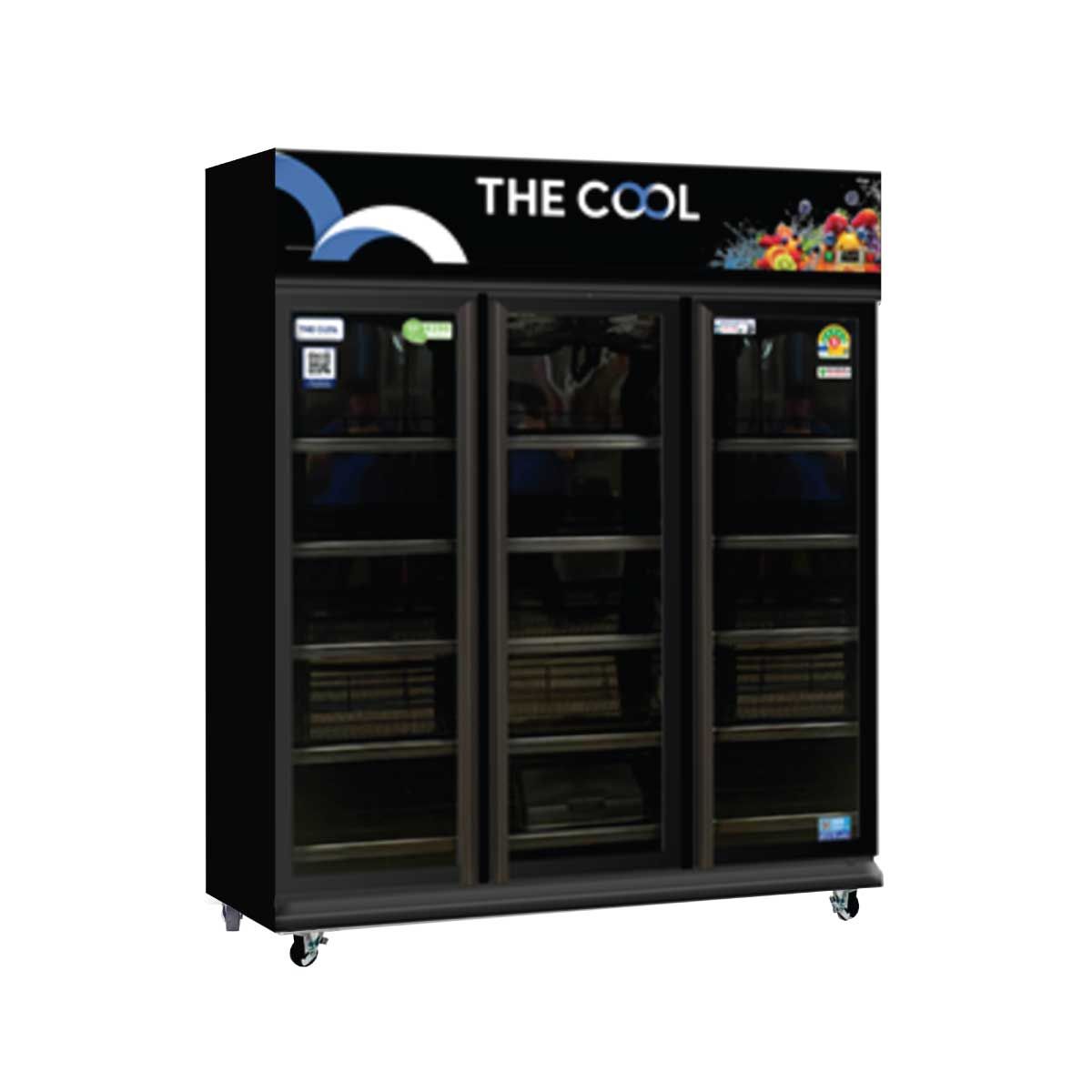 THE COOL ตู้แช่ 3ประตู 41.9Q รุ่นALPHA 3P PREMIMU-BLACK