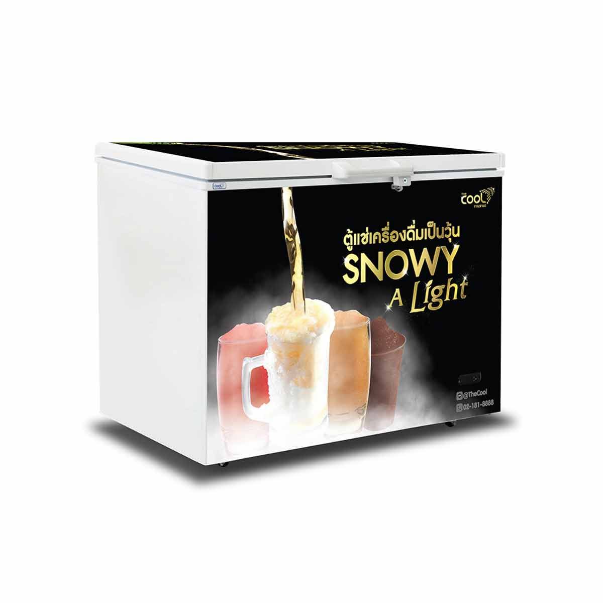 THE COOL ตู้แช่เครื่องดื่มเป็นวุ้น รุ่น Snowy A Light 300 ความจุ 10 คิว