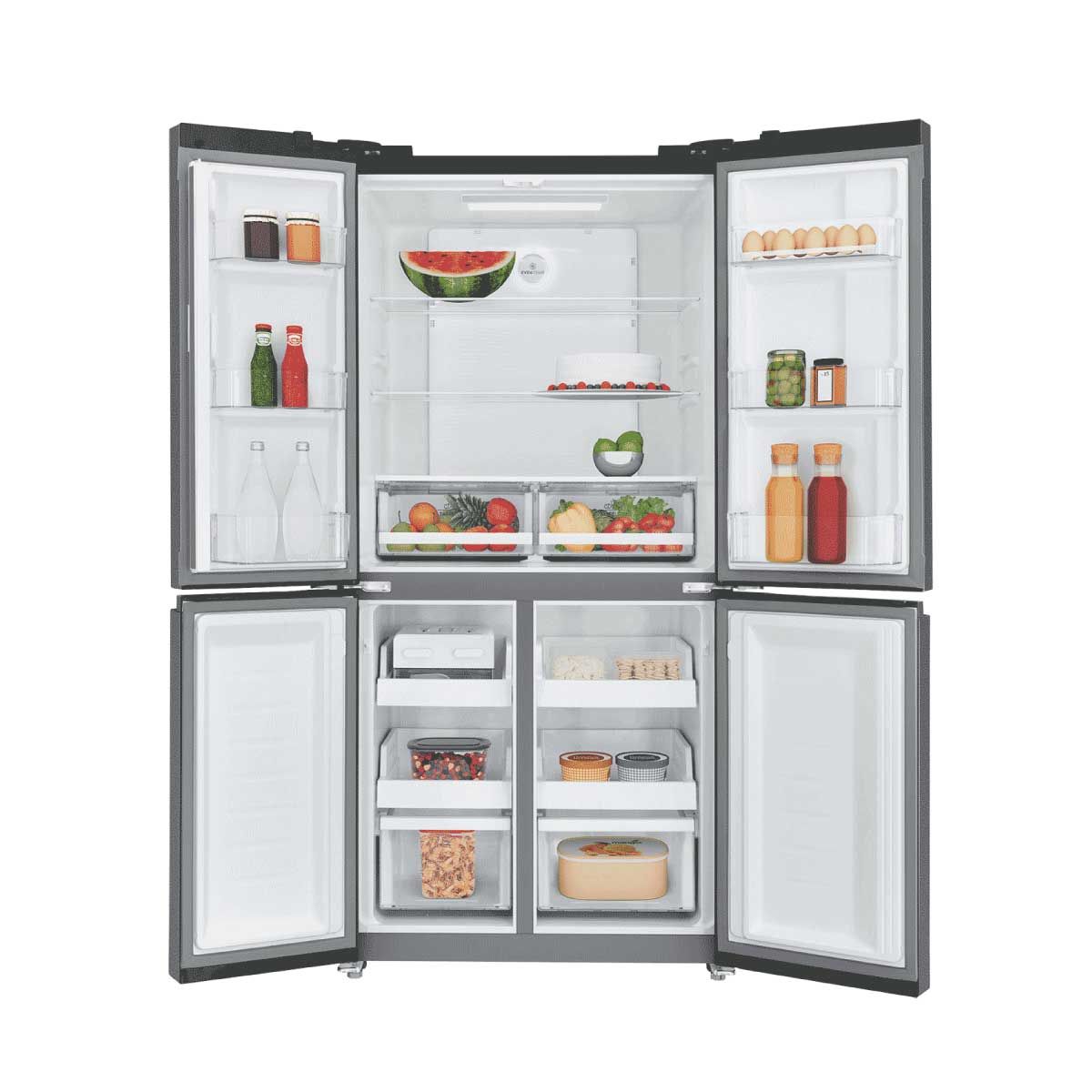 Electrolux  ตู้เย็น4ประตู17.5Q สีดำด้าน รุ่นEQE4900A-B