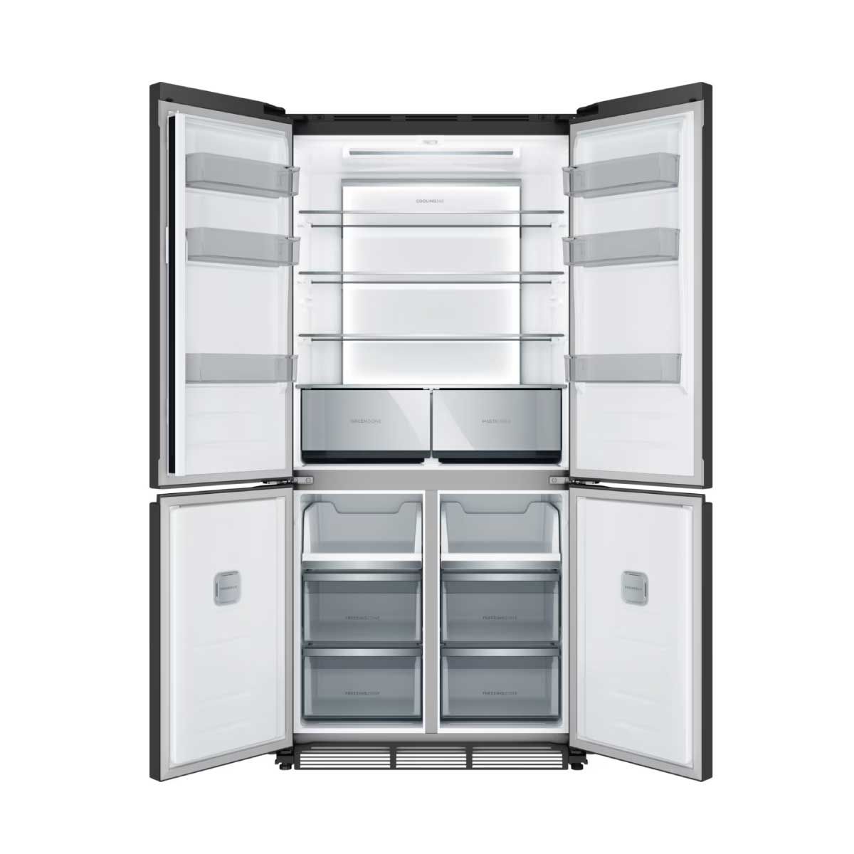 ELECTROLUX  ตู้เย็น French Door แบบ 4 ประตู 18.4Q สีเทาดำ รุ่นEQE5300A-B