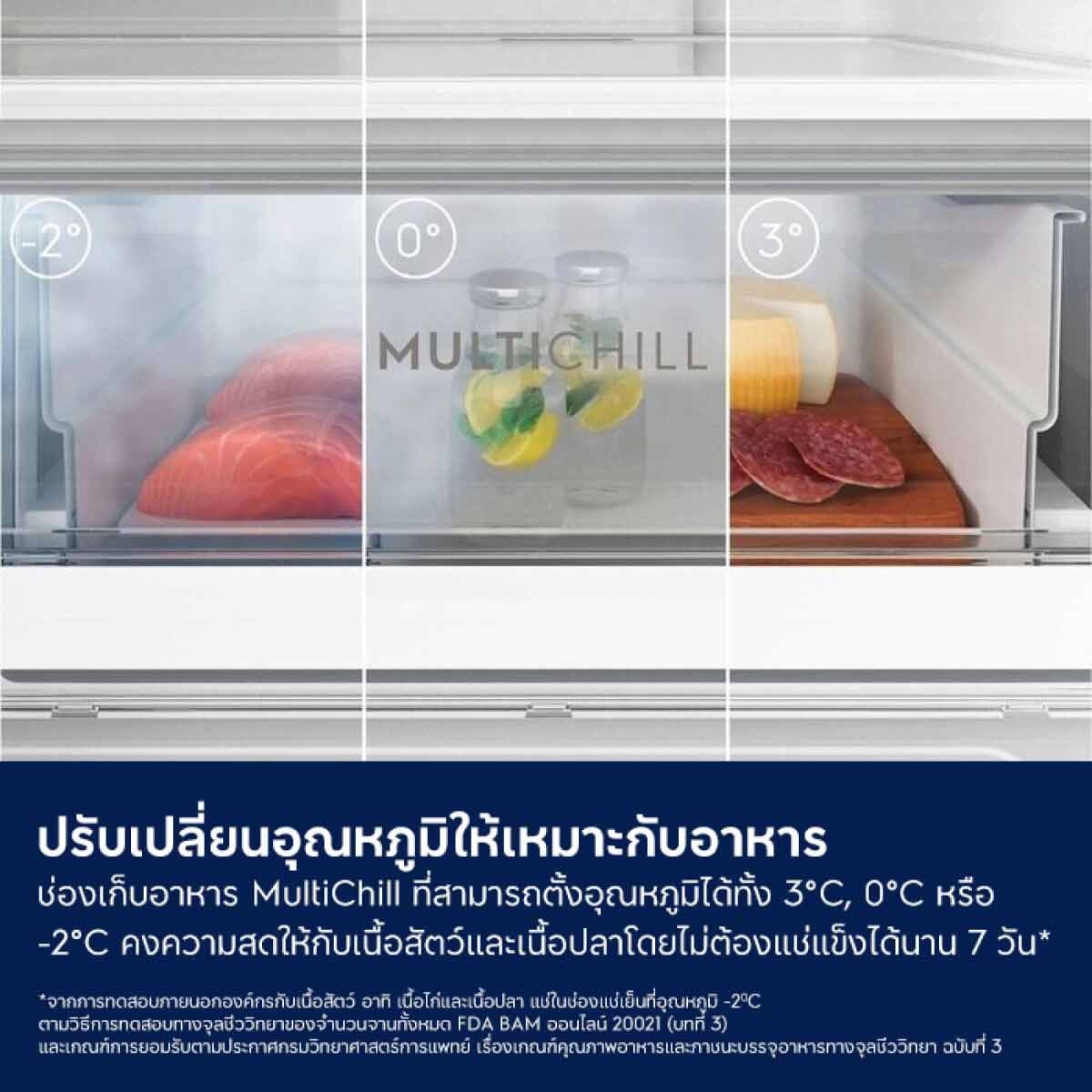 ELECTROLUX ตู้เย็น 4 ประตู ซีรีส์ 800 ความจุ 567 ลิตร 20Q กระจกดำ รุ่นEQE5715A-B
