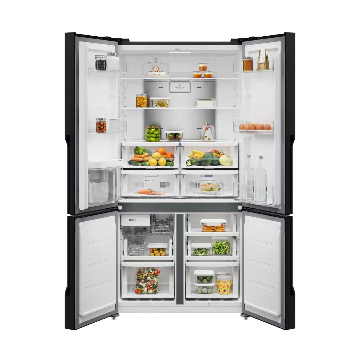 ELECTROLUX ตู้เย็น4ประตู19.8Q สีเทาดำ รุ่นEQE5760B-B