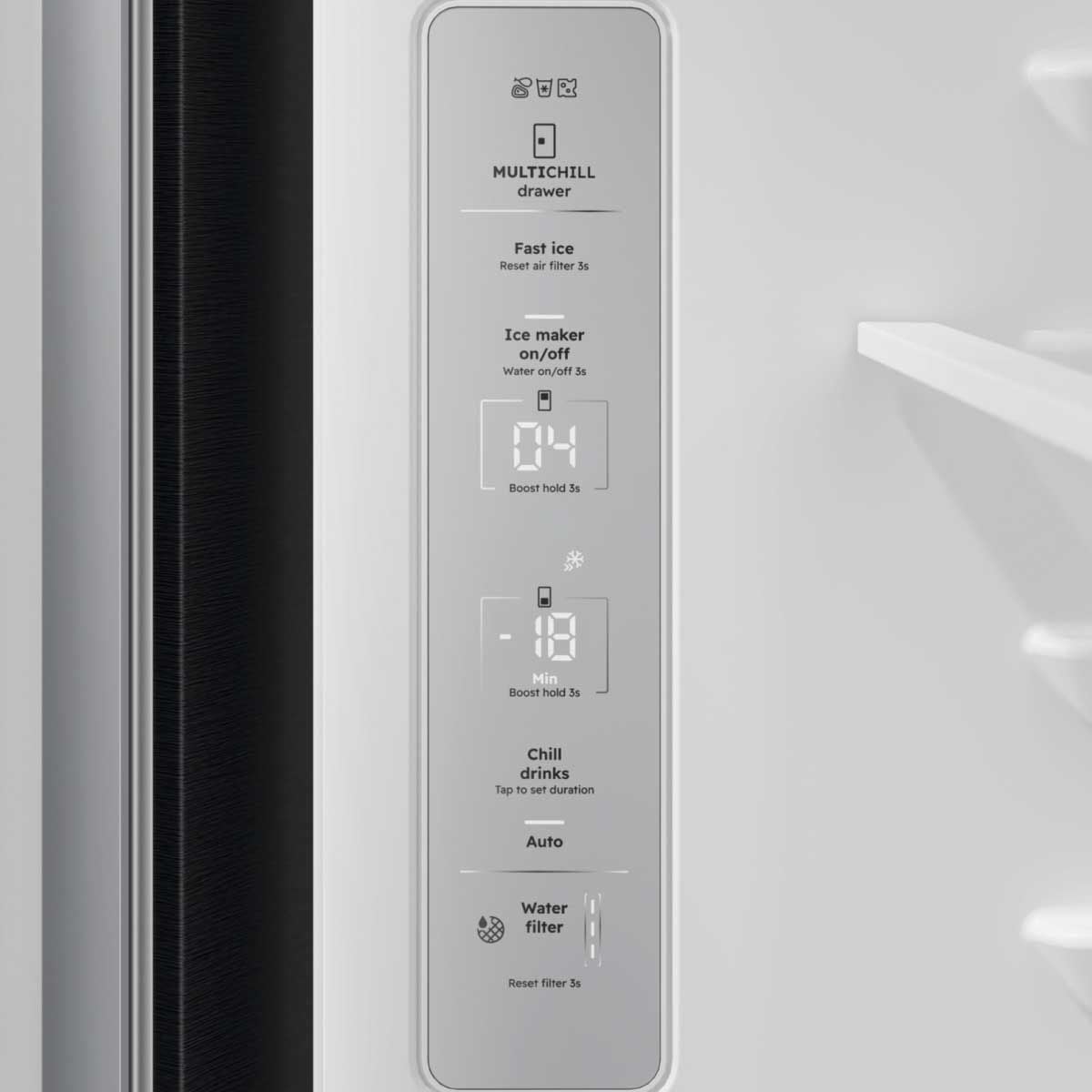 ELECTROLUX ตู้เย็น4ประตู19.8Q สีเทาดำ รุ่นEQE5760B-B